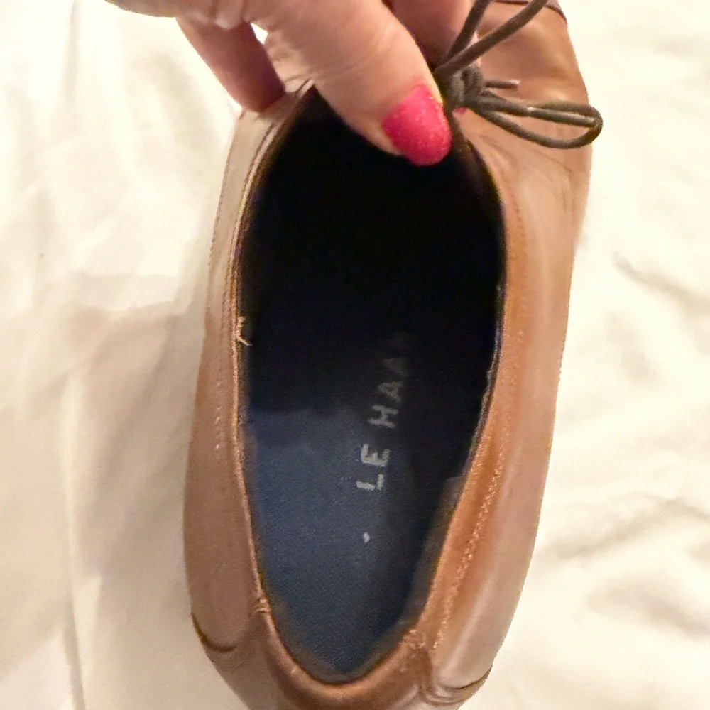 Cole Haan Tan‎ Leather Oxfords
